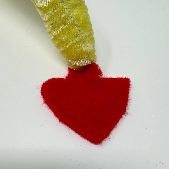 King Plush Yellow Crinkle Winged Standing Dragon 24" Plush Red Striped Belly Toy - Picture 14 of 16